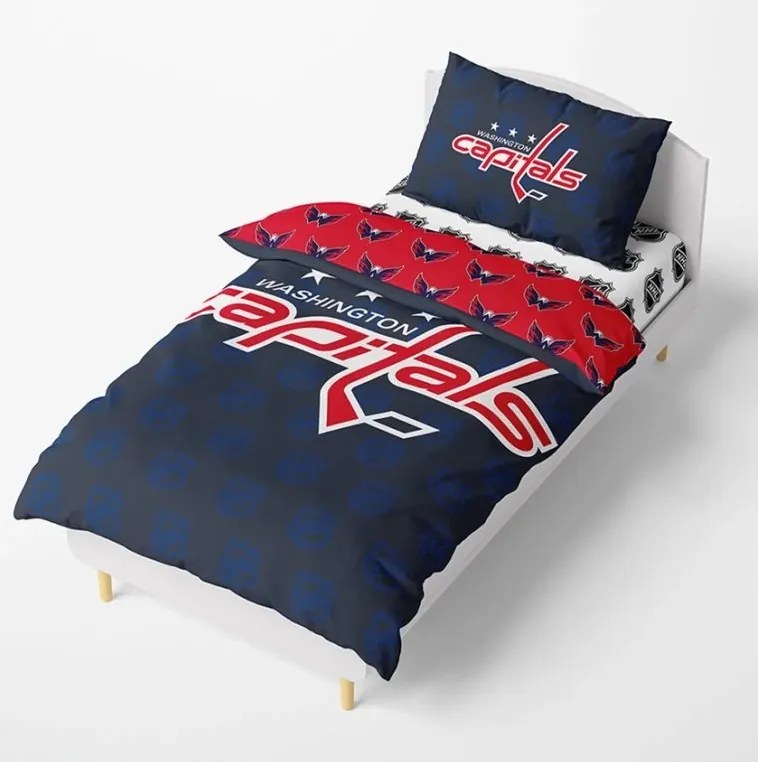 NHL Hokejové obliečky Washington Capitals Shields 140x200/70x90 cm