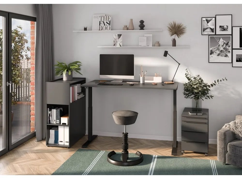 Antracitová uzamykateľná skrinka 42x63 cm Mailand – Germania