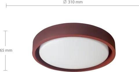 Brilagi - LED stropné svietidlo MATTEO LED/24W/230V priemer 31 cm červené
