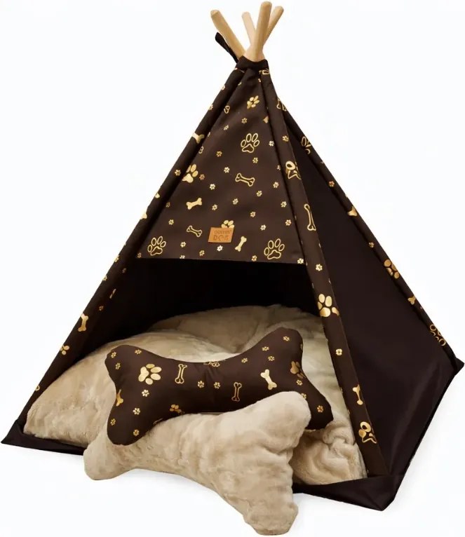 Golden Dog TeePee stan Golden dog 87 x 87 x 118 cm - L zlaté labky