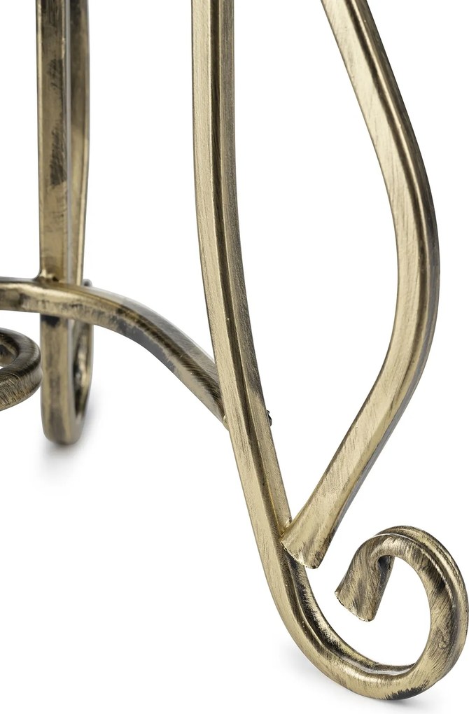 STOJAN NA KVETINÁČ SHANE 62X28 CM ZLATÁ