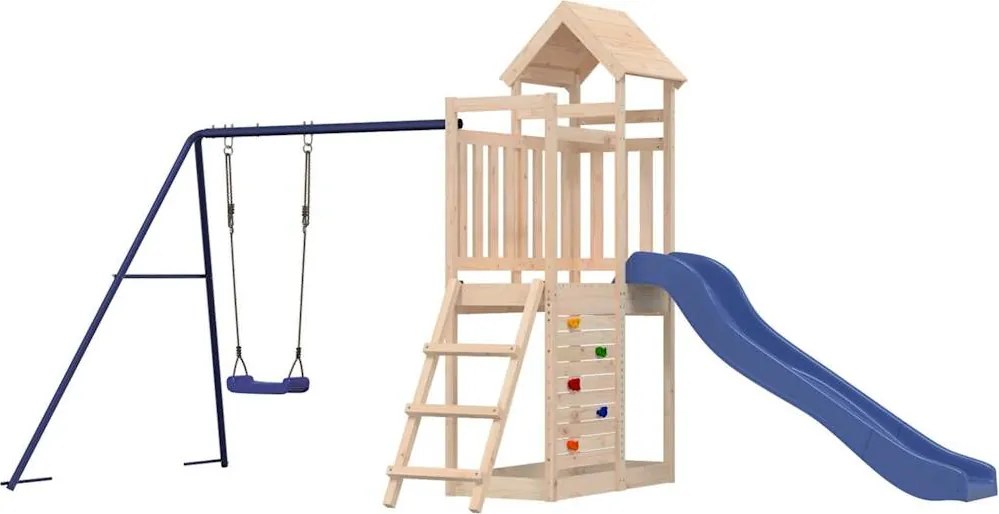 vidaXL Vonkajšia súprava na hranie masívna borovica