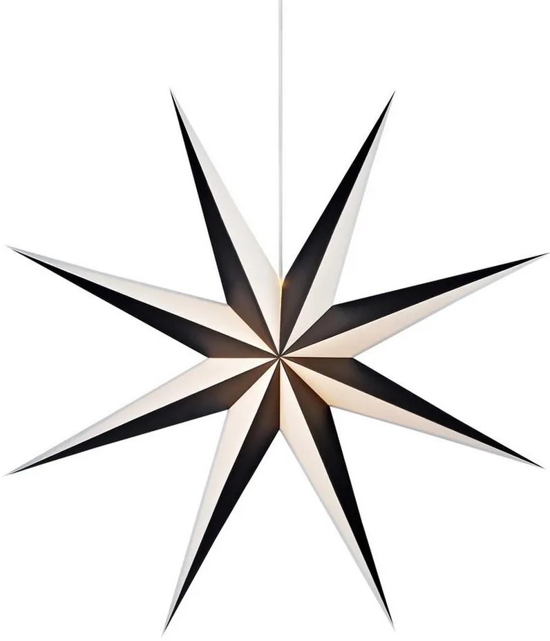 Markslöjd 704174 - Vianočná dekorácia ALVA 1xE14/25W/230V čierna/biela 75 cm