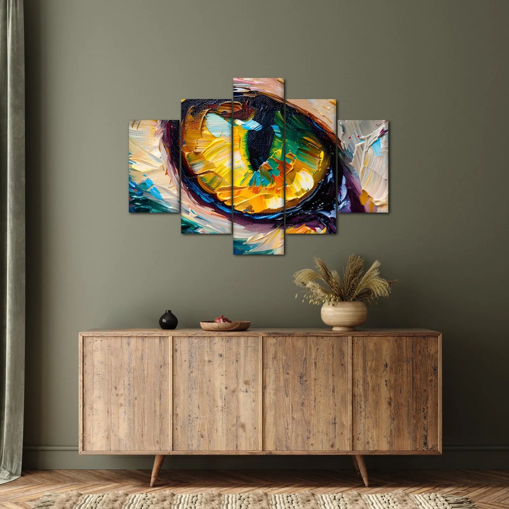 Obraz - Maľba mačacieho oka (150x105 cm)