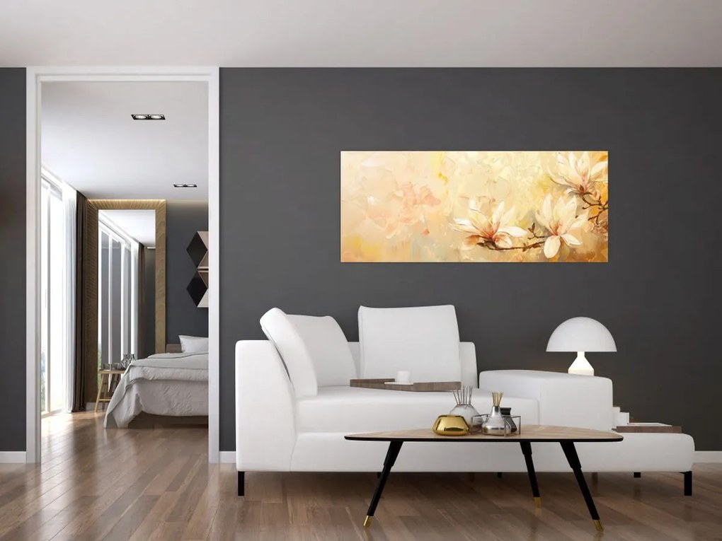 Obraz - Kvety (120x50 cm)