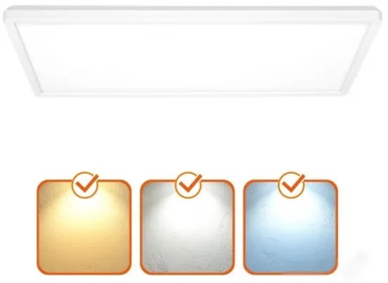 LED prísadený panel NIVERA LED/32W/230V IP54 29,5x59,5 cm biely