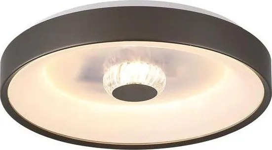 Searchlight 89735-38LT - LED stmievateľné stropné svietidlo POLKA 24W/230V + 6W pr. 38,5 cm hnedé