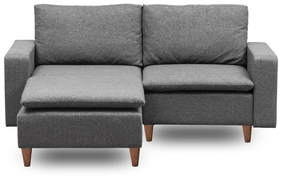 Sivá rohová pohovka (ľavý roh) Lungo – Balcab Home