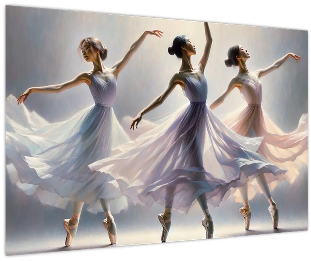 Obraz - Tri baletky (90x60 cm)