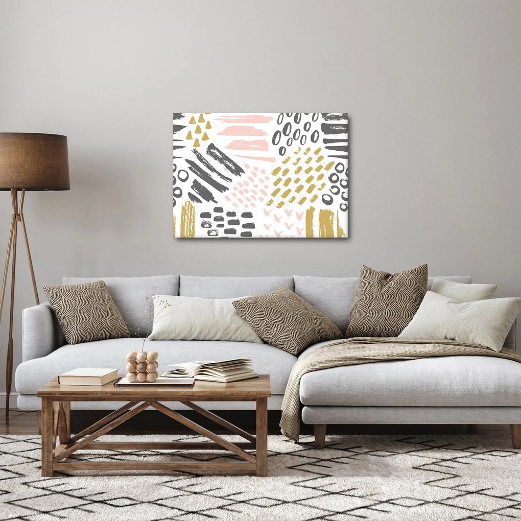 Obraz - Abstraktné ťahy (70x50 cm)