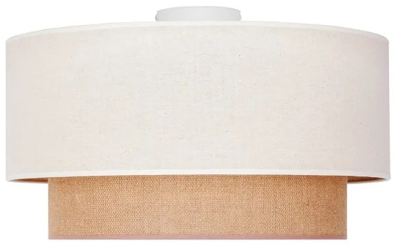 Duolla - Stropné svietidlo BOHO 1xE27/15W/230V pr. 45 cm béžová/hnedá