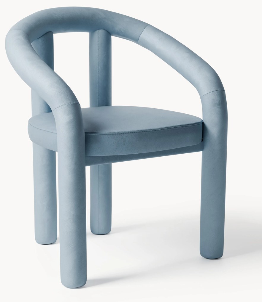 Zamatová stolička's opierkami Calan