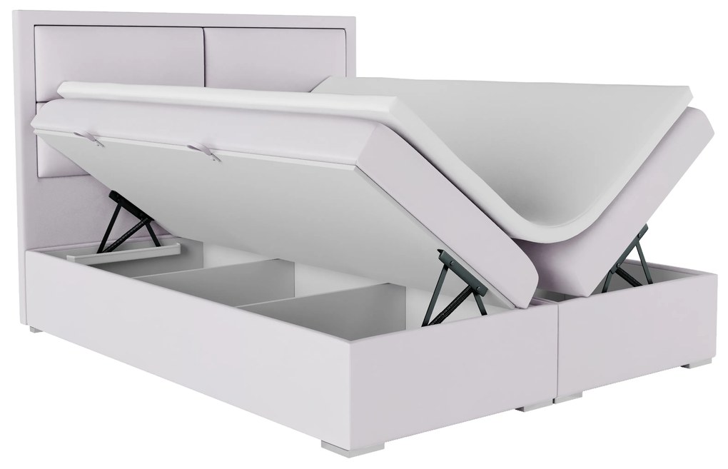 Manželská posteľ Boxspring 180 cm Menorra (ružová) (s úložným priestorom). Akcia -20%. Vlastná spoľahlivá doprava až k Vám domov. 1020313