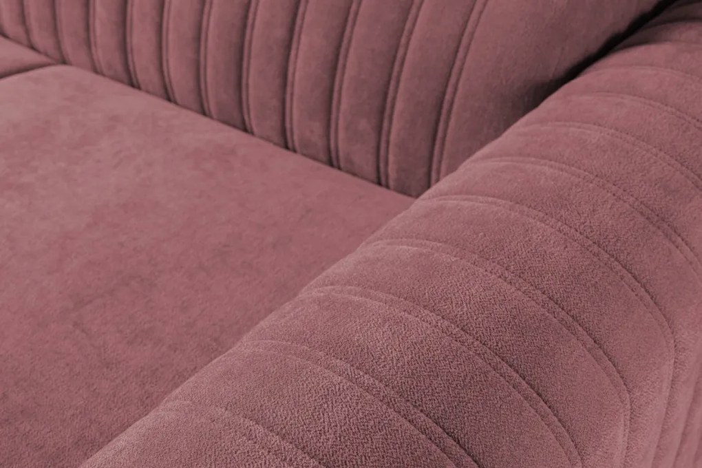 Rohová sedačka Sansa, staroružová látka, ľavý roh