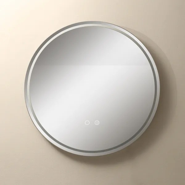 Zuma Line D3004-60-LED Kúp. zrkadlo s podsv. 24W/230V 3000/4000/6000K IP44 biela