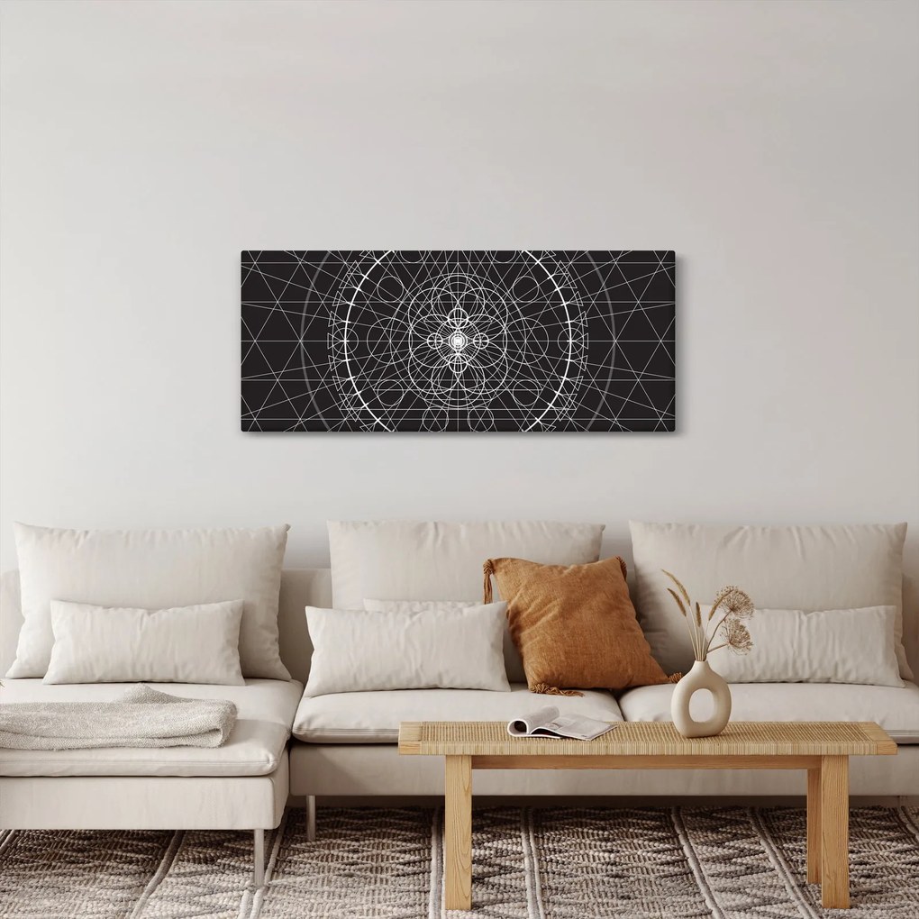 Obraz - Abstrakcia hodín (120x50 cm)