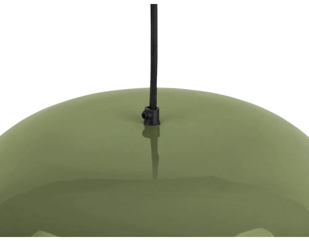 Zelené závesné svietidlo s kovovým tienidlom ø 40 cm Dome – Leitmotiv