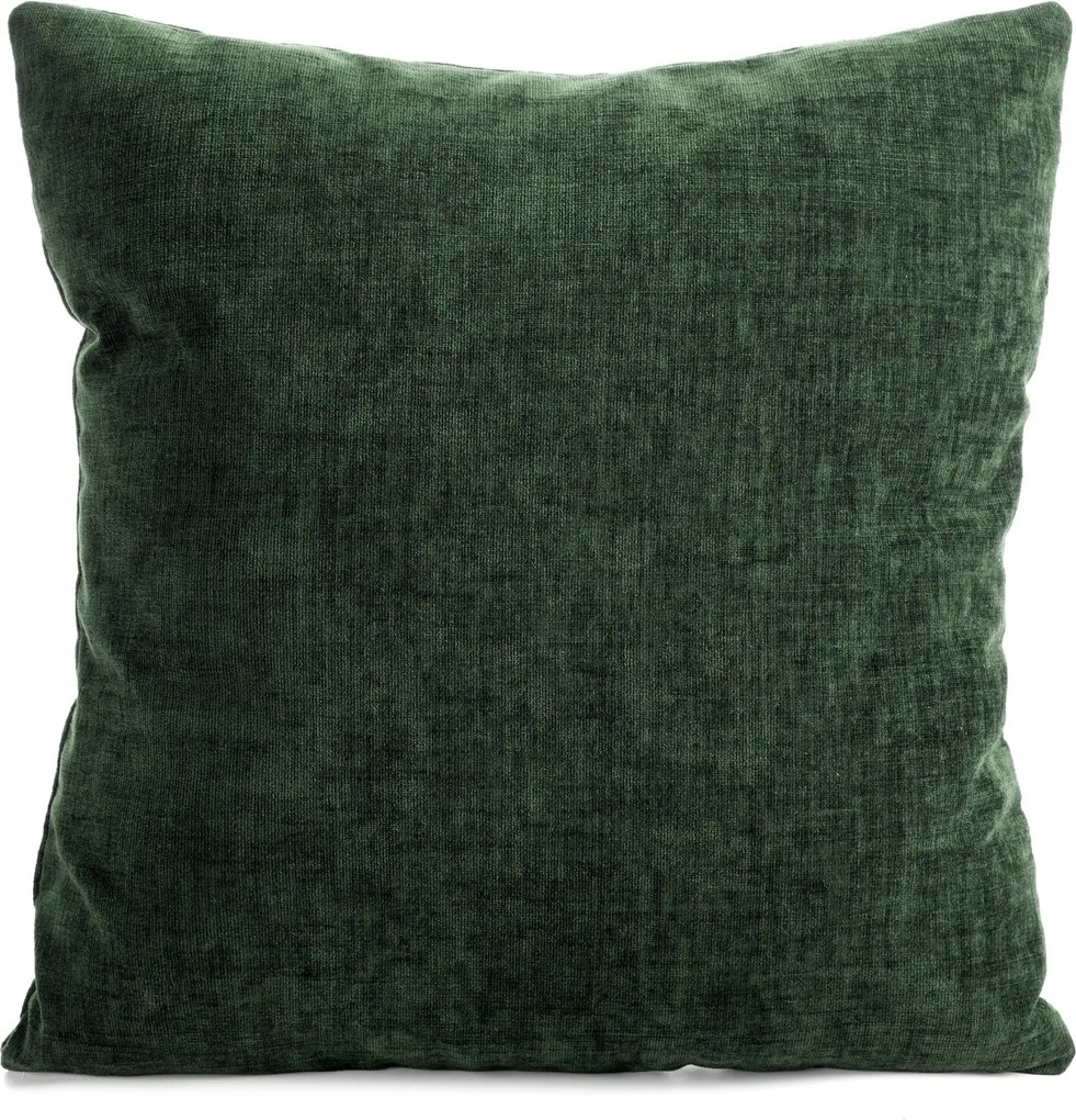 VIANOČNÁ DEKORAČNÁ OBLIEČKA NA VANKÚŠ SHINE 45X45 CM TMAVOZELENÁ