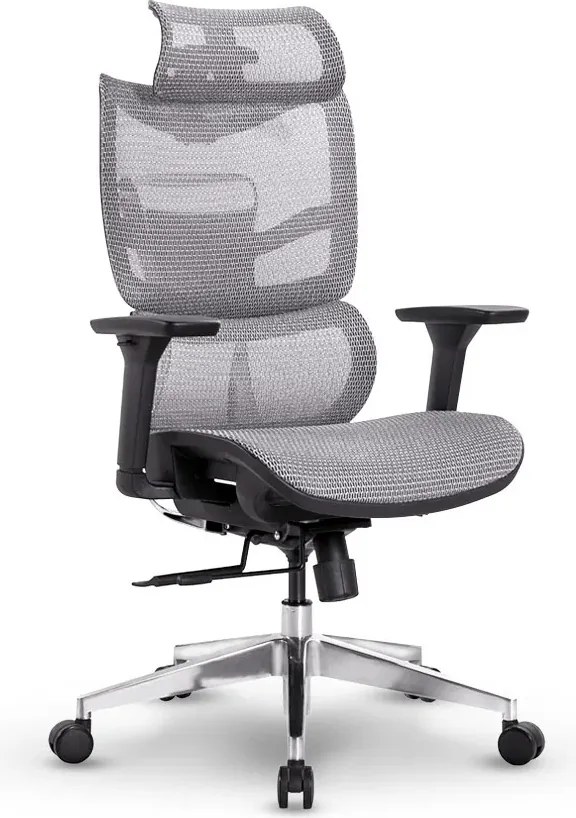 Ergonomická sieťovaná kancelárska stolička MOSH Airflow 690 – čierno-biela