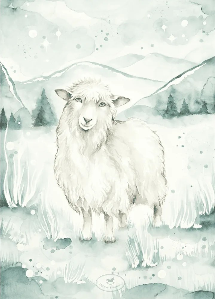 Plagát ovečka 18x24cm