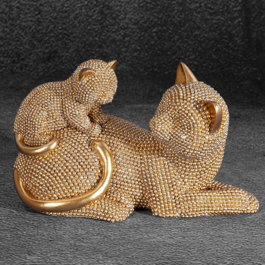 DEKORAČNÁ SOŠKA ELDO 19X9X12 CM ZLATÁ