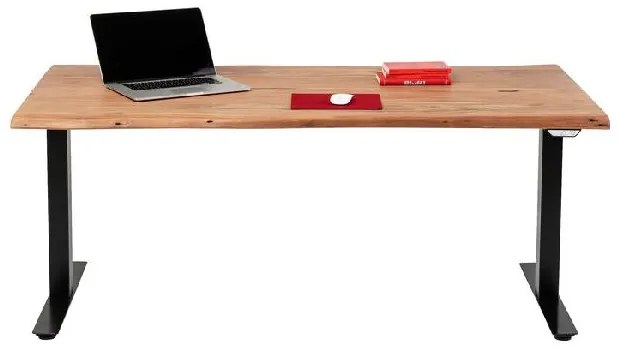 Office Harmony Black písací stôl 200x100 cm svetlohnedý