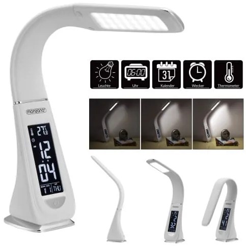 InternetovaZahrada - Stolná LED lampa Lilly - biela
