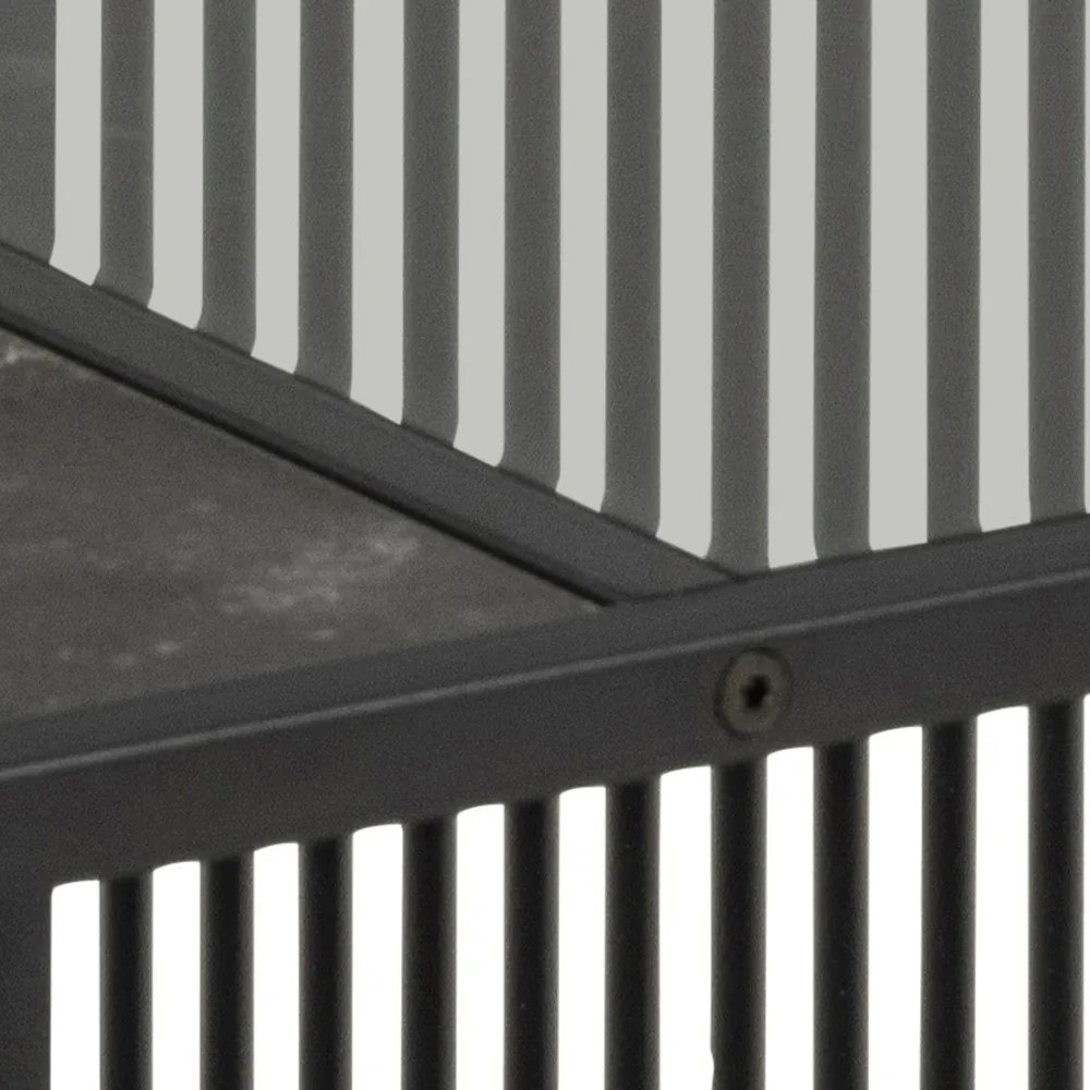 Čierny konferenčný stolík so sklenenou doskou 80x80 cm Strington – Actona