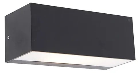 Moderná nástenná lampa čierna IP65 - Houks