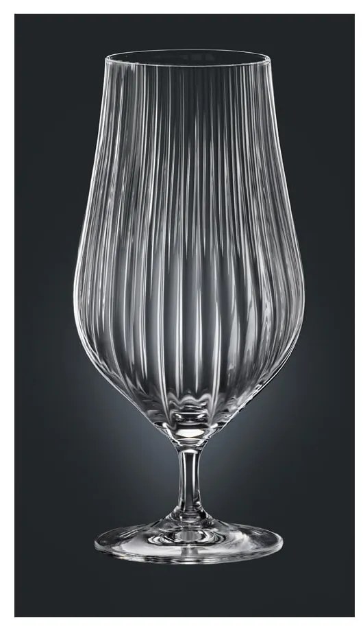 Súprava 6 pohárov na pivo Crystalex Tulipa Optic, 540 ml