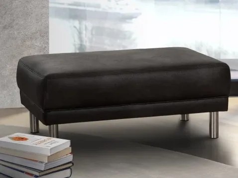 Taburet Bruno, čierna látka%