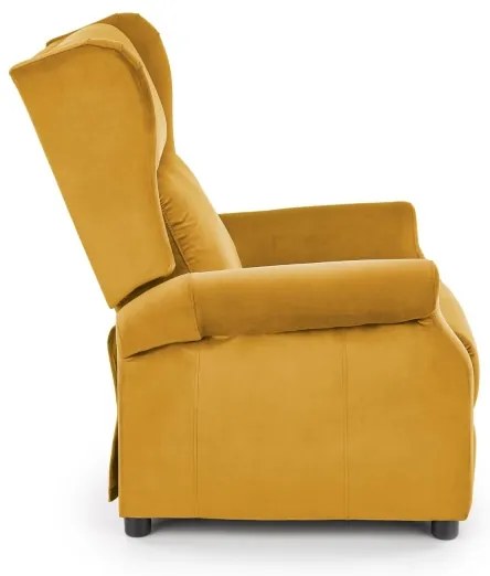 Polohovacie kreslo RELAXA žlté