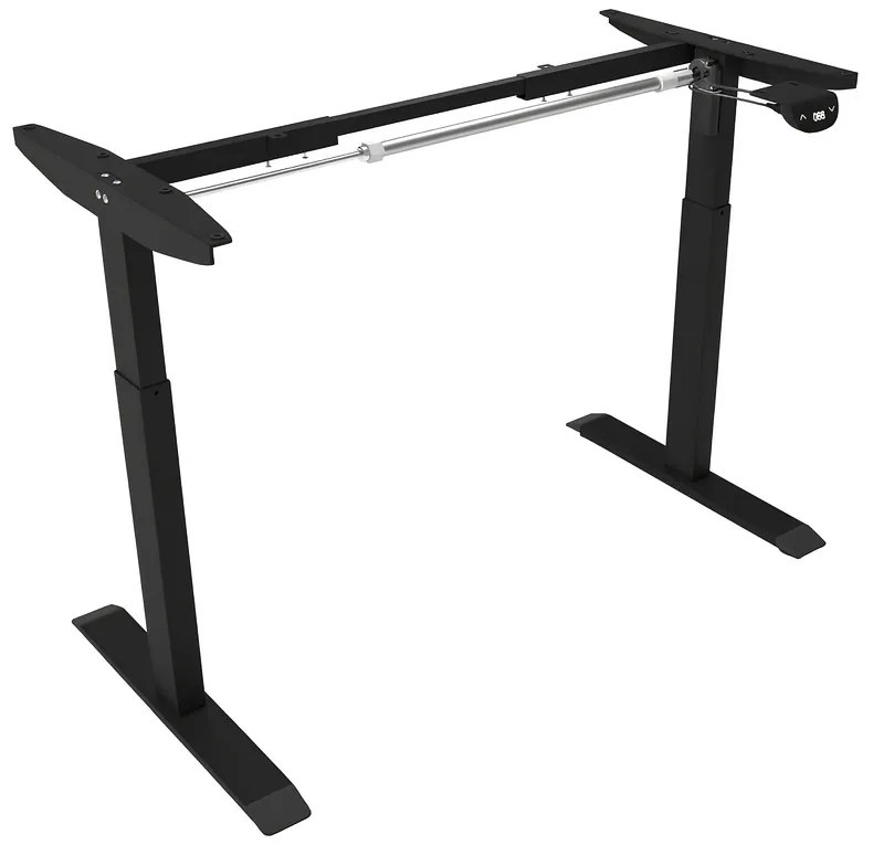 Herný stôl BR01 svetlohnedý s čiernym rámom 120 cm