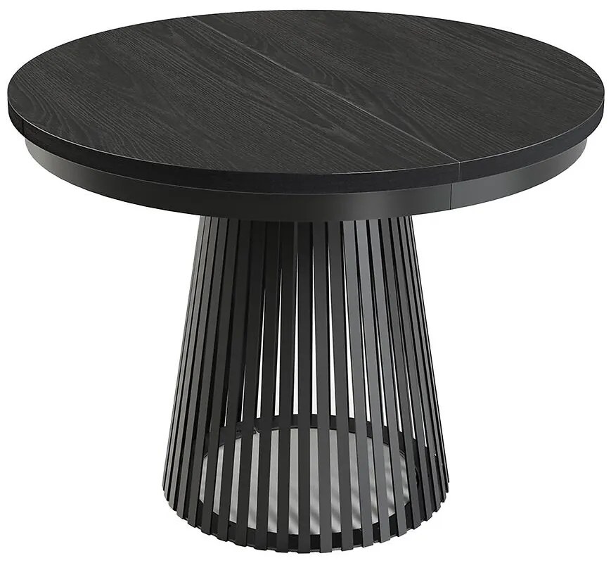 Rozkladací stôl  Garda čierna/čierne drevo