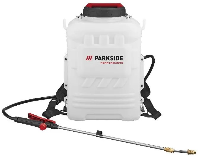 Parkside Performance® Aku tlakový postrekovač na chrbát 20 V 16L Prdsp 20-Li C2 - bez akumulátora (100387271)