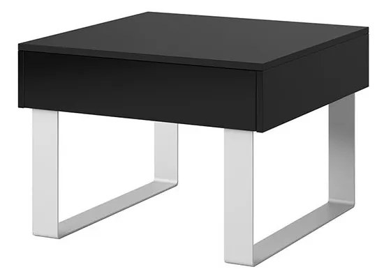 Konferenčný stolík Bralani BR13, Farby: biela / biely lesk