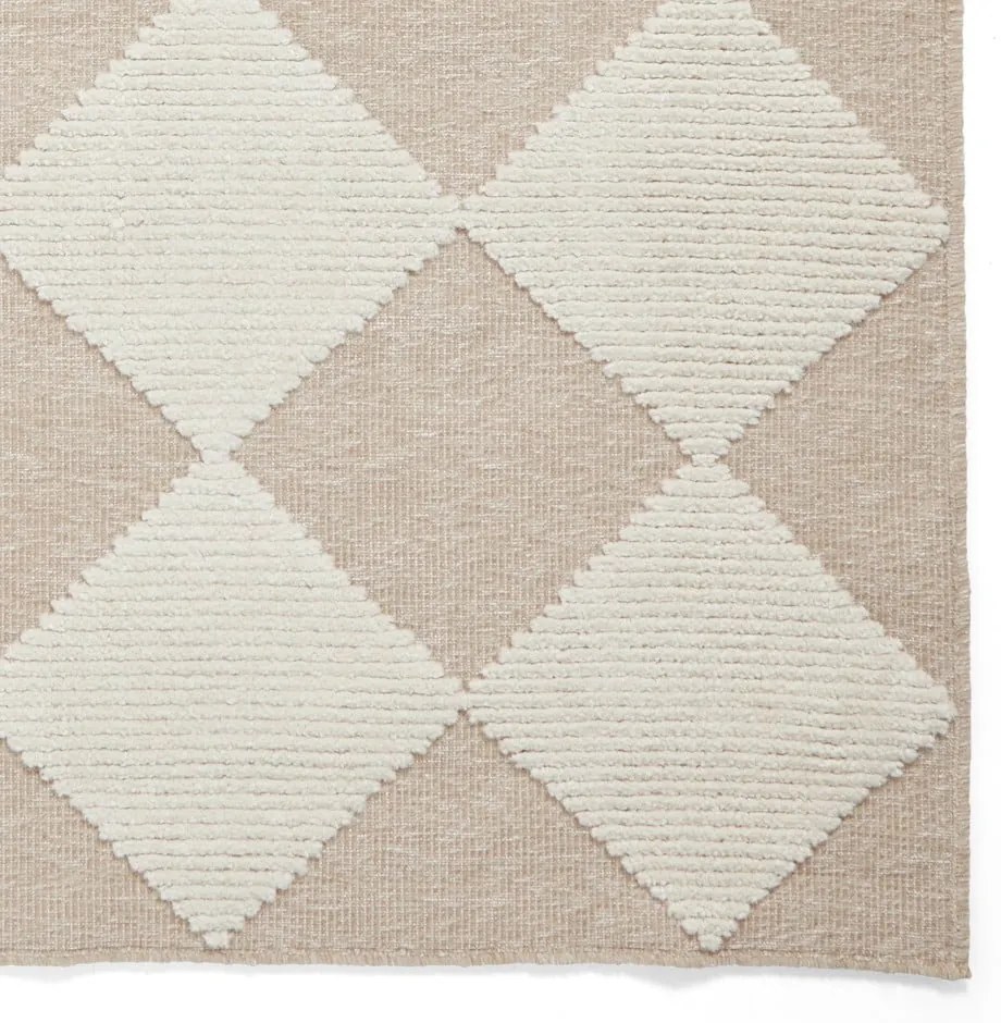 Bielo-béžový prateľný koberec 160x230 cm Lyna Beige&White – Think Rugs