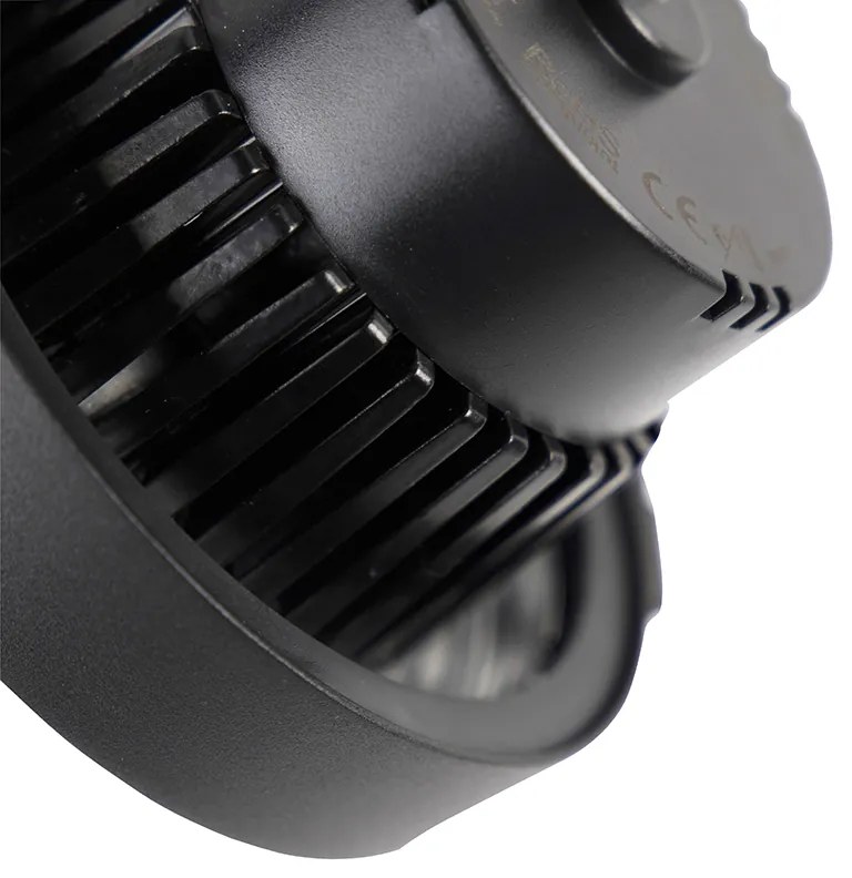 LED 3-fázové koľajnicové bodové svetlo čierne 15W 2700K vrátane AR111 - Expert