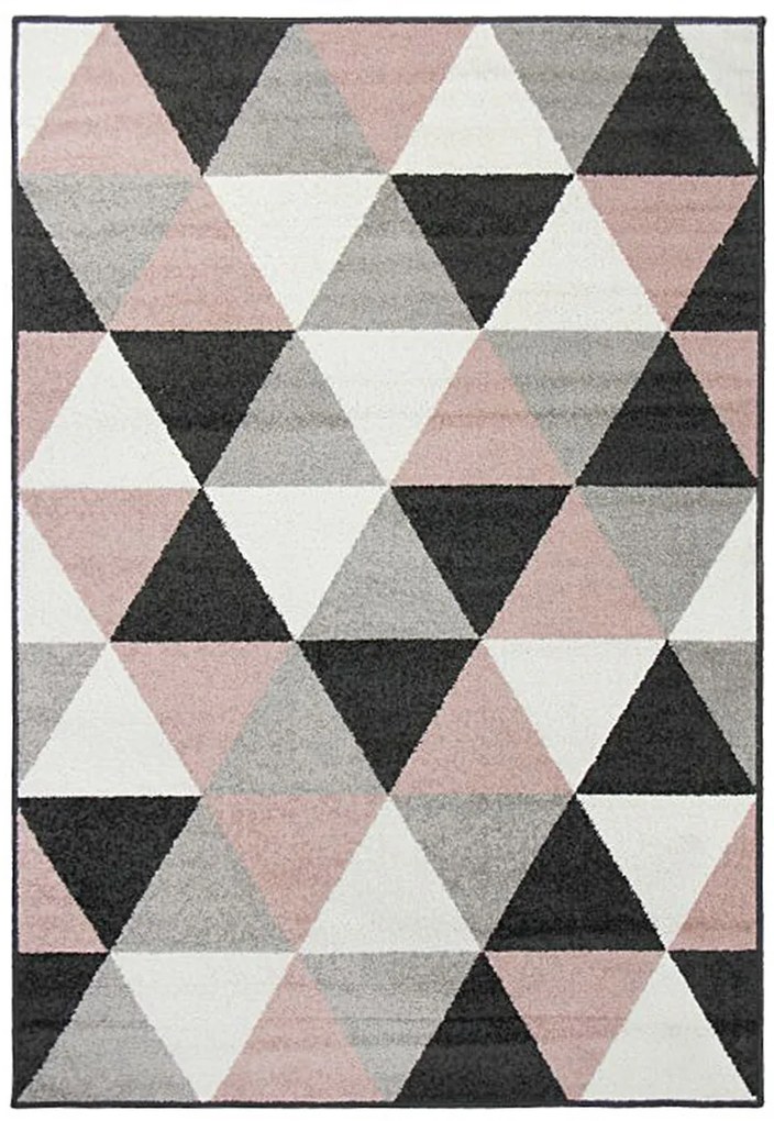 Oriental Weavers, Kusový koberec Lotto 523 HR5 X, 67x120, ružová, chodba / predsieň