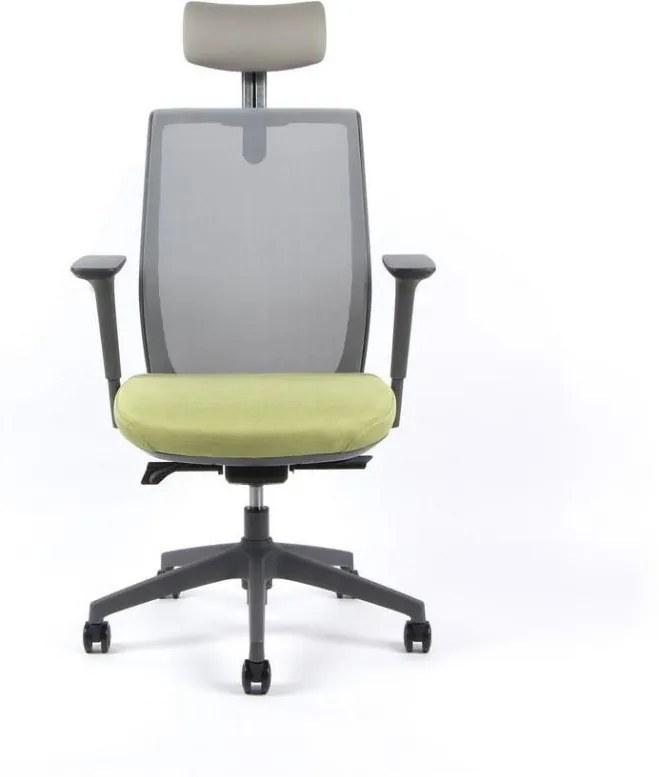 OFFICE PRO -  OFFICE PRO Kancelárska stolička PORTIA sivá zelená