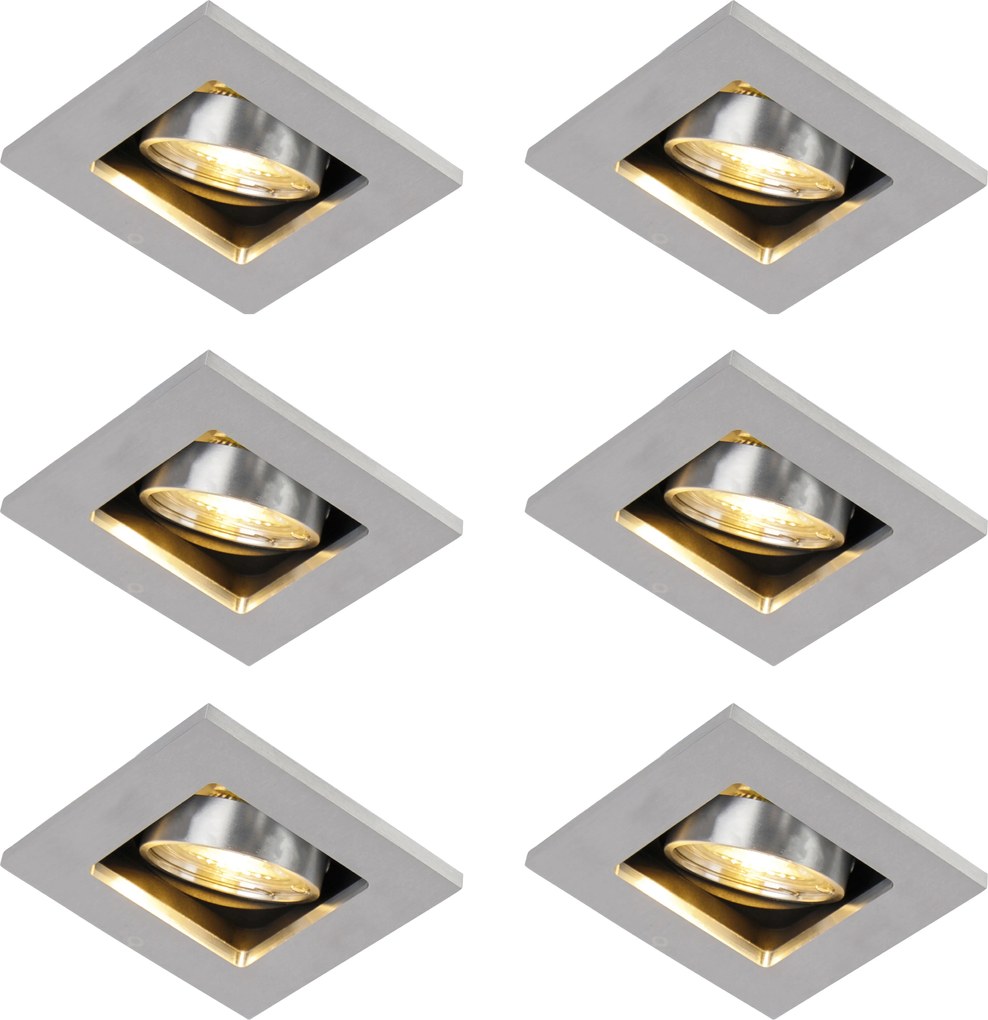 Moderné zapustené bodové svetlo oceľ - Qure