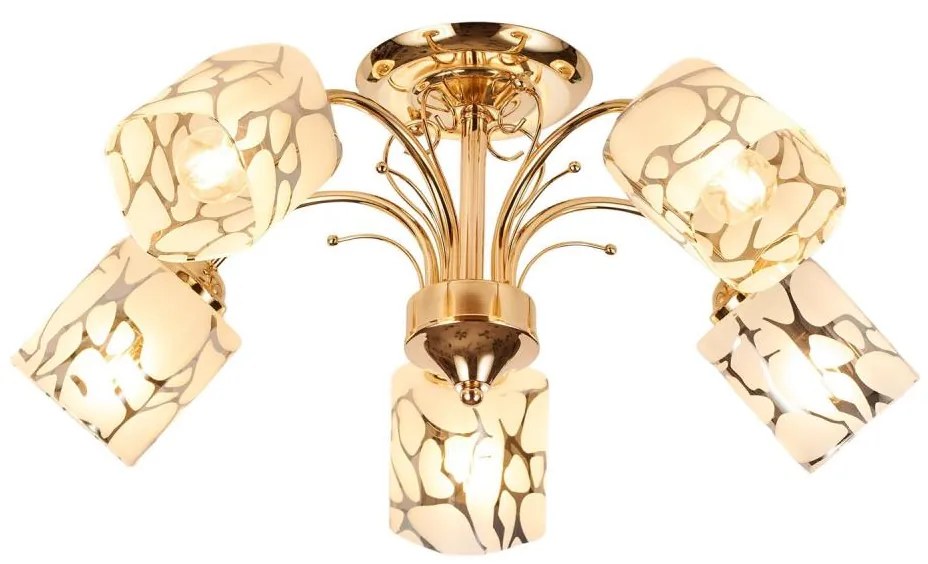 Brilagi - Prisadený luster MEGAPOLIS 5xE14/60W/230V zlatá