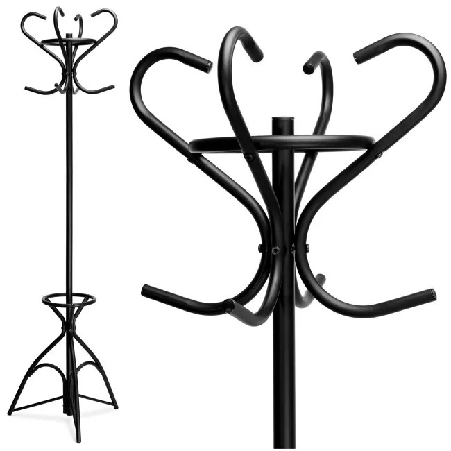 Stojanový vešiak LIVIO čierny