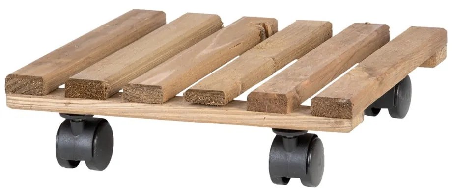 Drevený pojazdný podstavec pod kvetináč (výška 8 cm) Indoor & Outdoor – Esschert Design