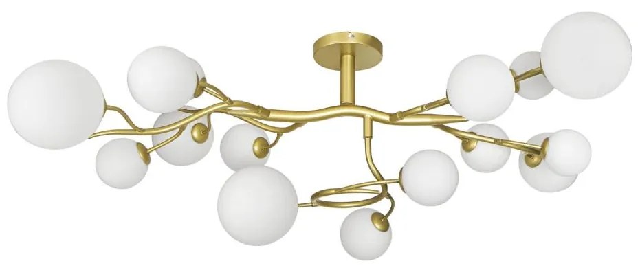 Brilagi - LED Prisadený luster MISTEL 15xG9/3W/230V zlatá/biela