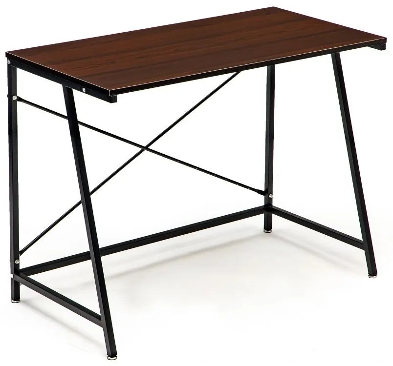 Kancelársky stôl tmavo hnedej farby