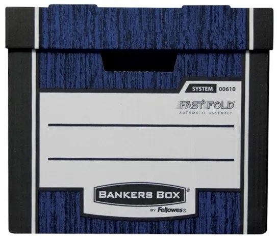 Archivačný kontajner Fellowes Bankers Box Woodgrain 2 ks/bal, modrá