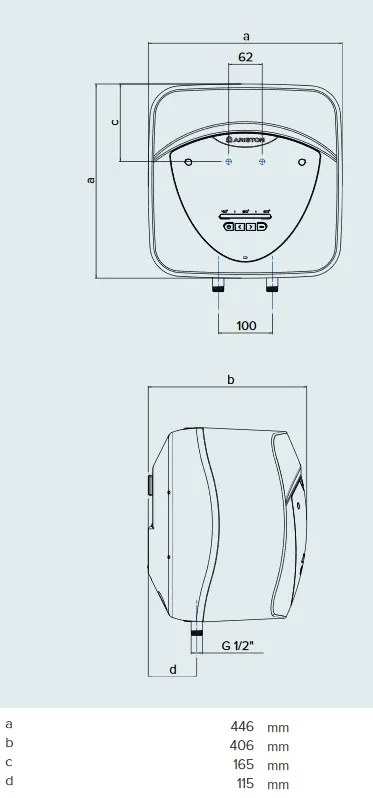ARISTON ANDRIS LUX ECO 30 Elektrický ohrievač vody, 2kW 3100696