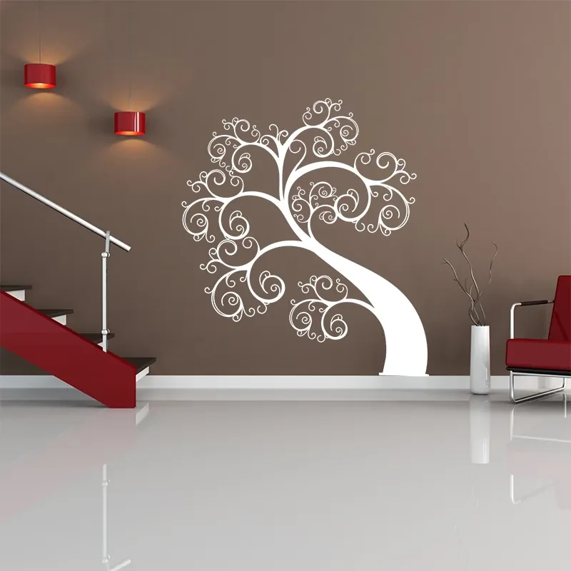 Sablio Samolepka na stenu: Swirl strom - 70x80cm