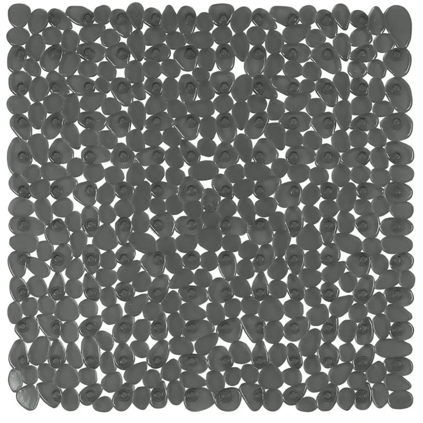 Spirella Protišmyková podložka do sprchy RIVERSTONE, tmavosivá, 54 x 54 cm